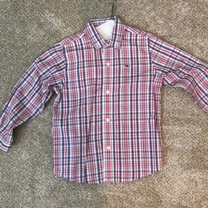 Vineyard Vines button down shirt red and blue